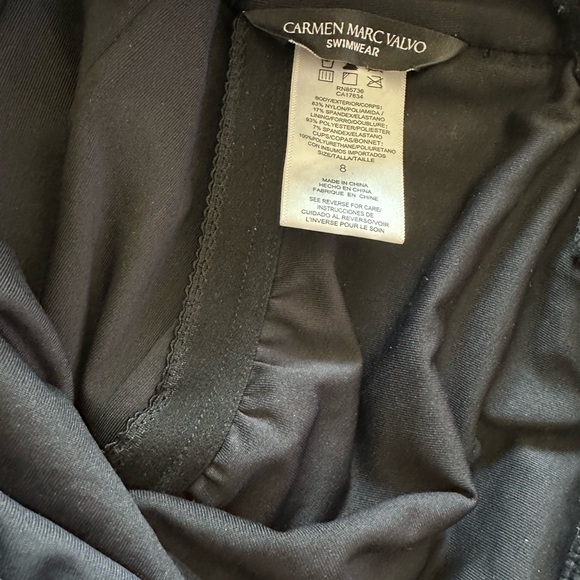 Carmen Mare Valvo Cut Out Bandeau One Piece Swimsuit - Picture 5 of 6